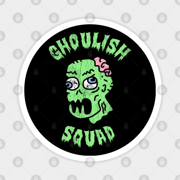 Ghoulish Squad ✅ Halloween Magnet by Sachpica